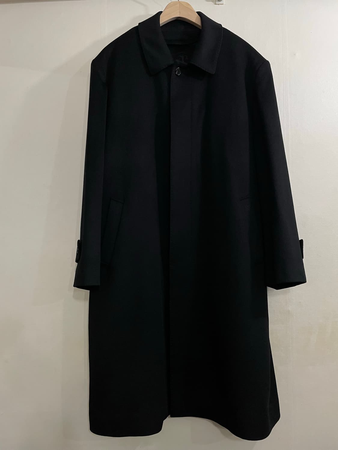지방시 블랙 캐시미어 롱코트 상품이미지2