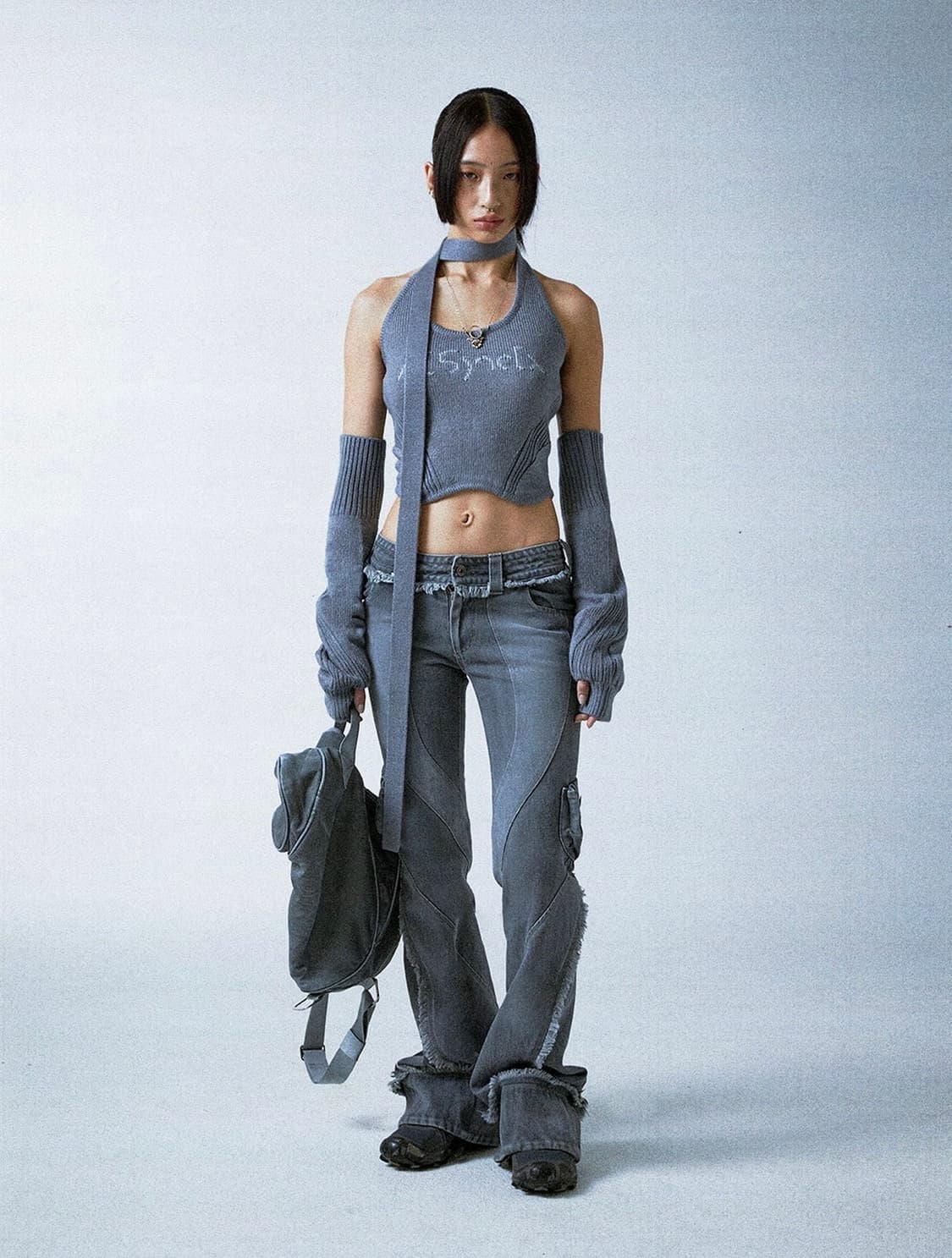 Aesynctx KNIT SLEEVELESS W/ ARM WARMERS 상품이미지1