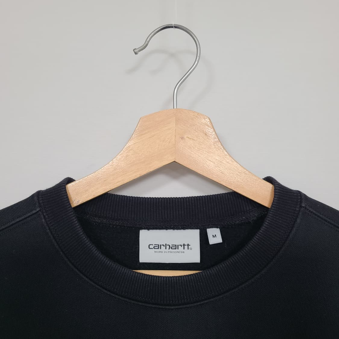 칼하트 WIP 남성 기모 로고 맨투맨 블랙 M 상품이미지3