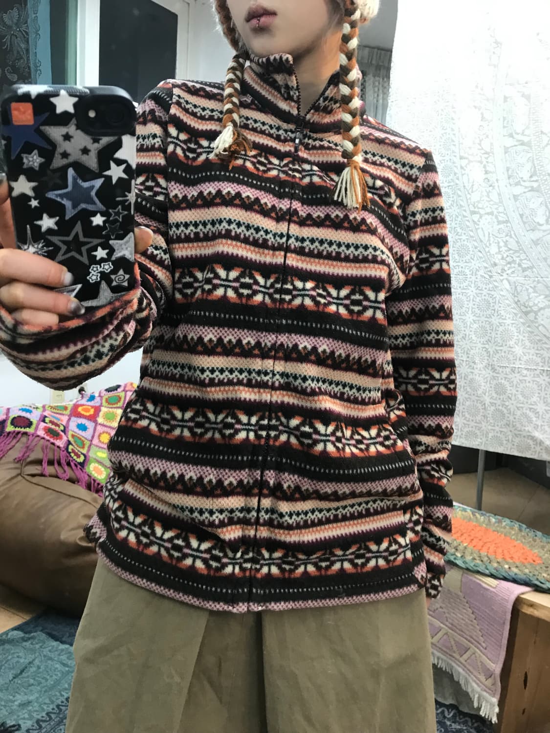 유니클로 여성 에스닉 후리스  상품이미지2