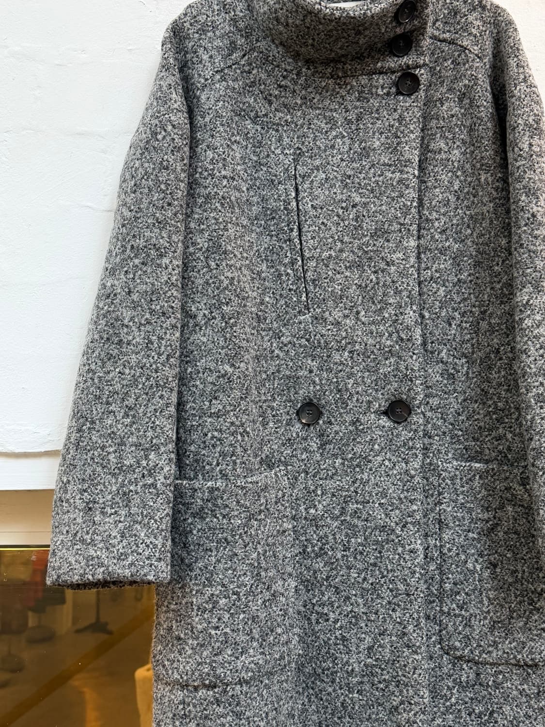 Iro 이로 그레이 울 혼방 더블 트위드 코트 36 상품이미지6
