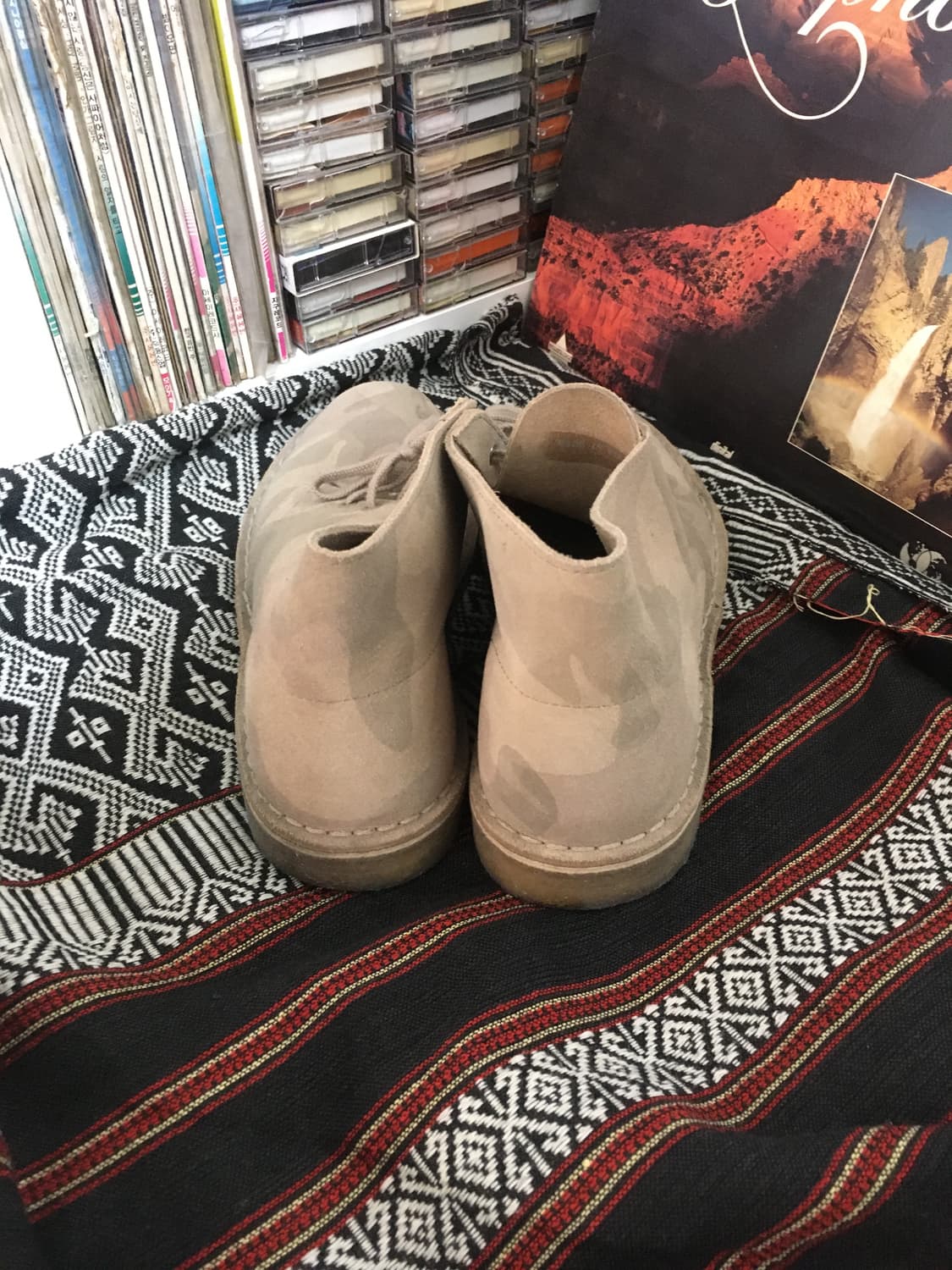 Clarks Originals Beige Camo Suede Desert 상품이미지4