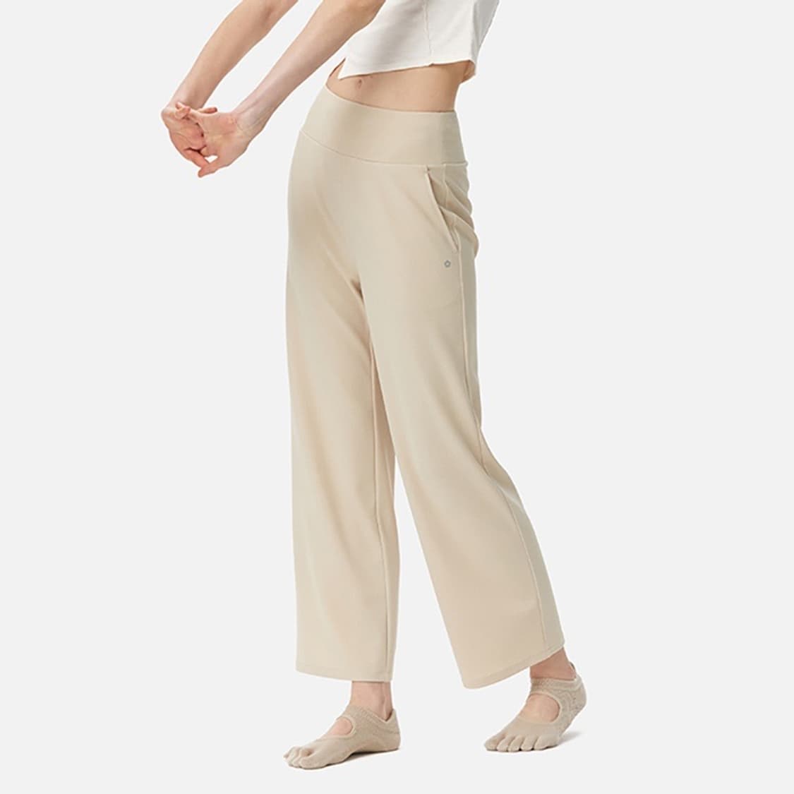 뮬라웨어 컴피 업 와이드 팬츠 오이스터 그레이 S 상품이미지1