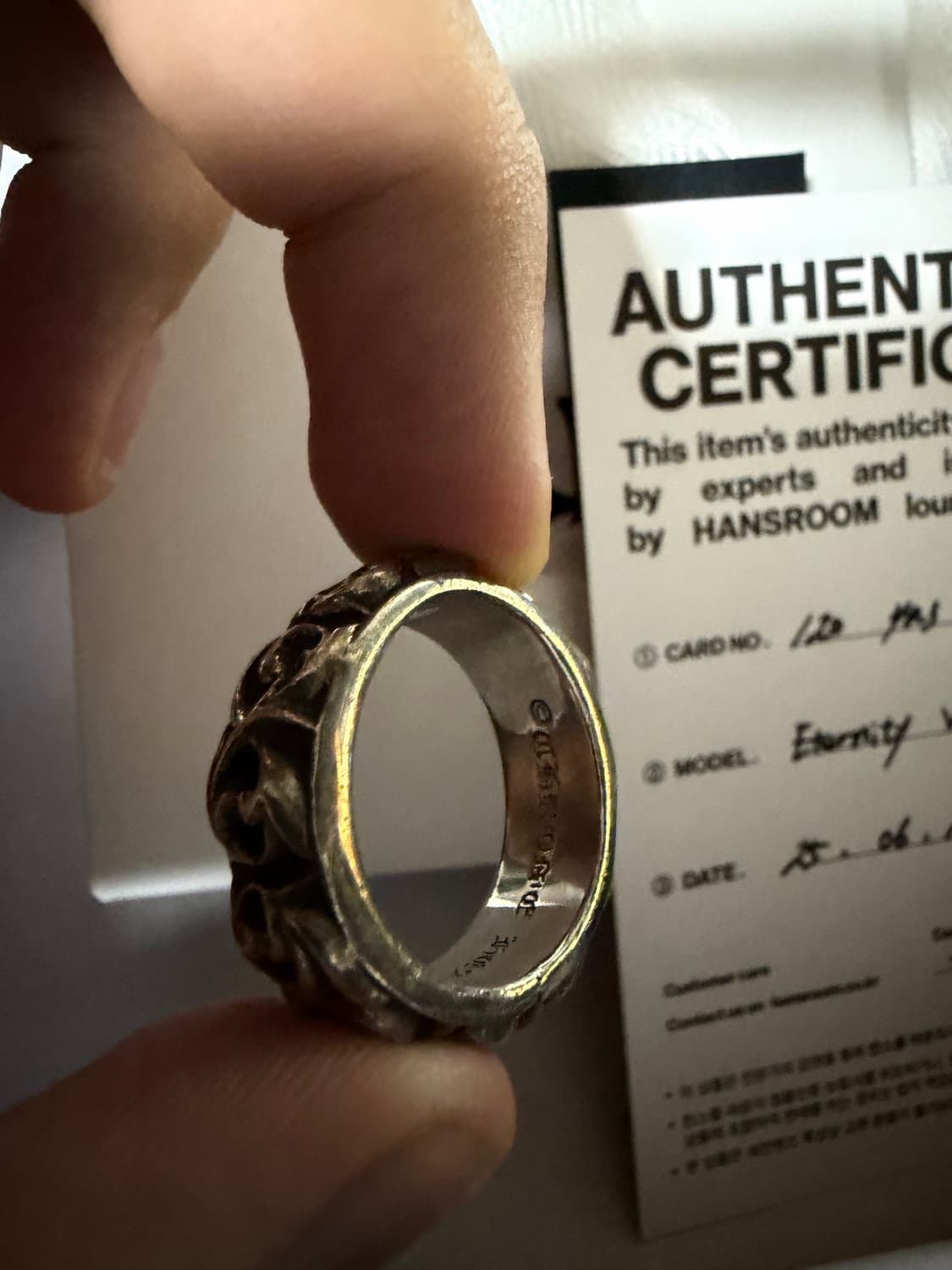 [23호]크롬하츠 이터니티 바인 밴드링 상품이미지3