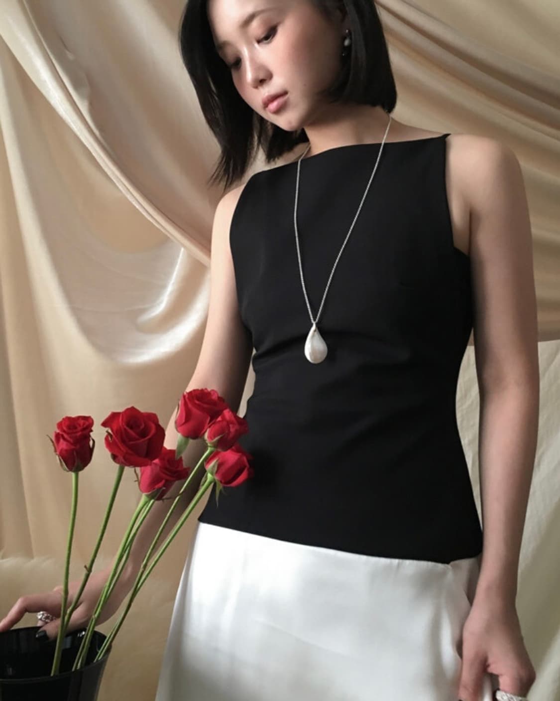 matita 마티타 새틴 쉘 넥레이스 목걸이 상품이미지4