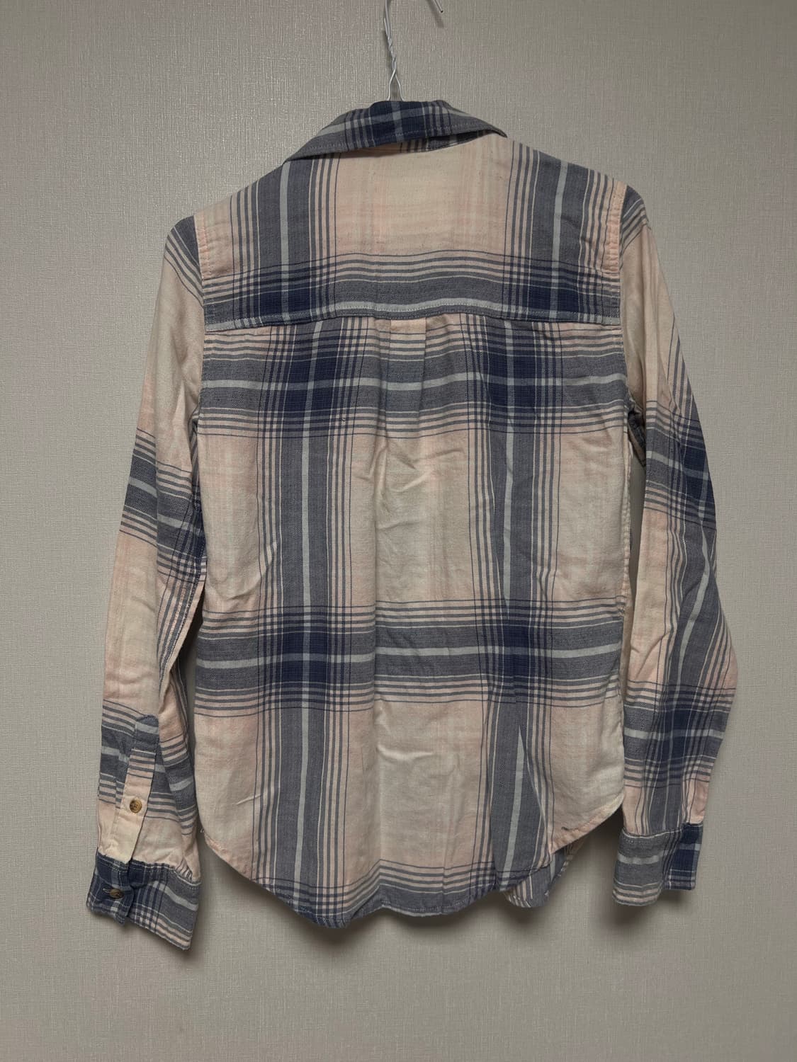 아베크롬비 뉴욕 셔츠 pink&blue 상품이미지5