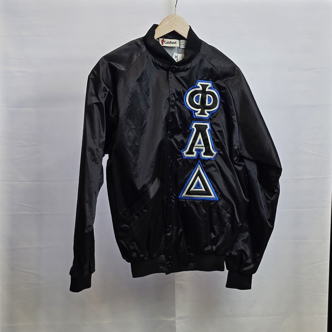 Cardinal 카디널 그리스레터 새틴 스타디움 재킷 블랙 M 상품이미지1