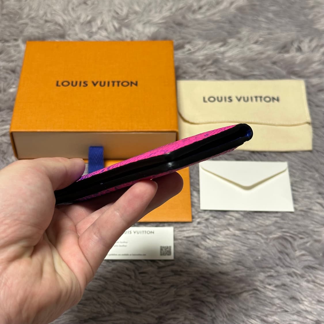 [풀구성] 루이비통 이클립스 토뤼옹 오거나이저 카드지갑 블루로즈 상품이미지7