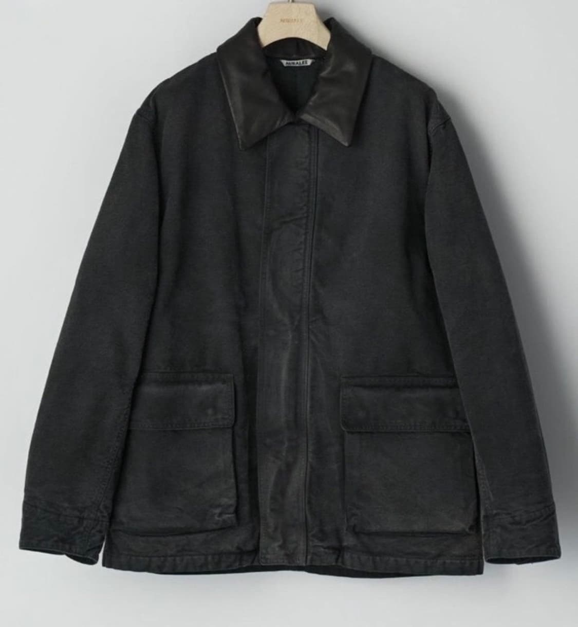 [4] 25AW 오라리 프로덕트 다이드 오가닉 코튼 덕 블루종 블랙 상품이미지2