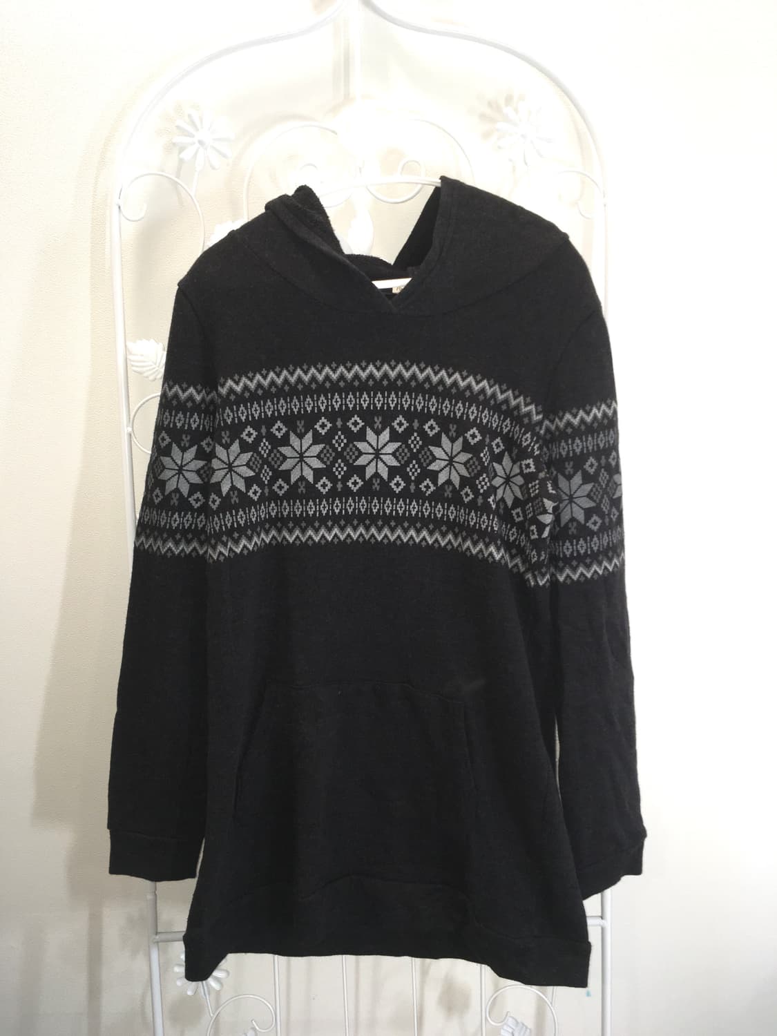 jpn vintage charcoal nordic hood knit 상품이미지4