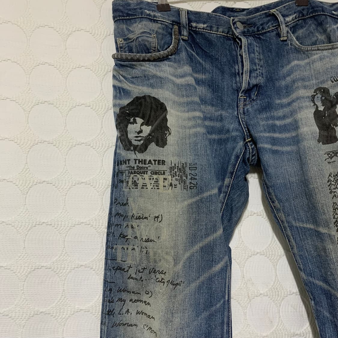 허리45!Hysteric Glamour데님 스터드 바지 상품이미지5