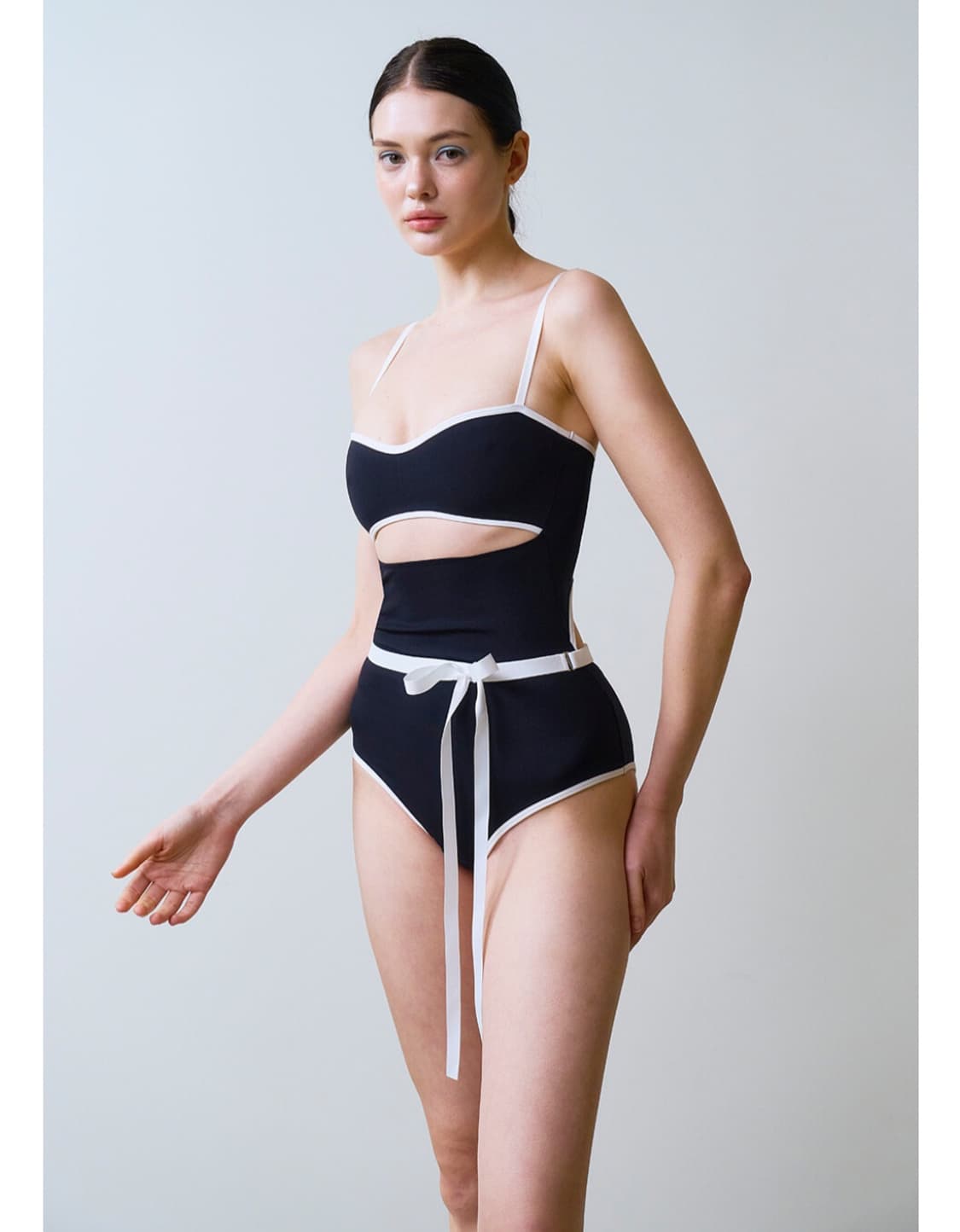 [새상품] 비나제이 블랙 라인 모노키니 상품이미지7