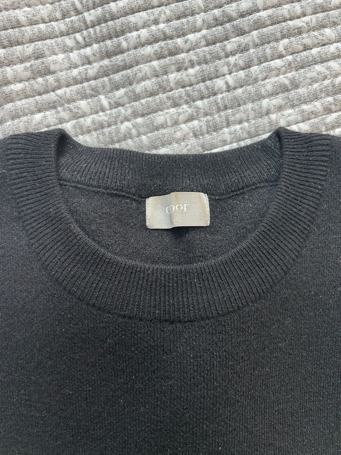 쿠어 탑필 캐시미어 니트 블랙 상품이미지3