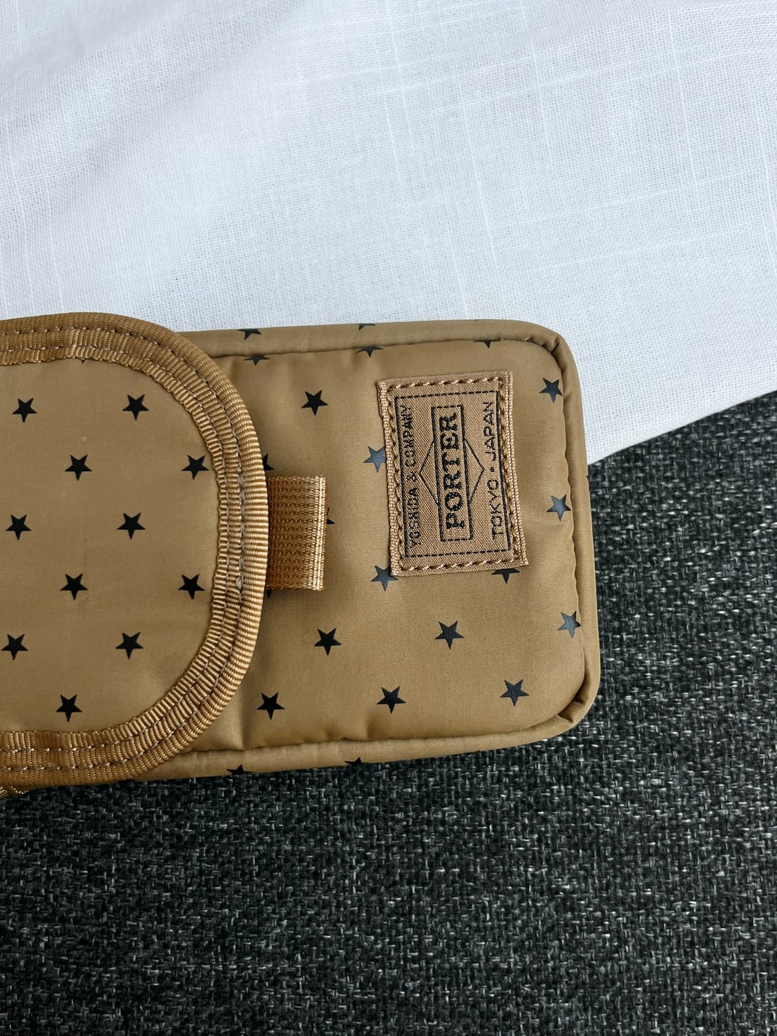 Porter 포터 별 패턴 지갑 카라멜 상품이미지3