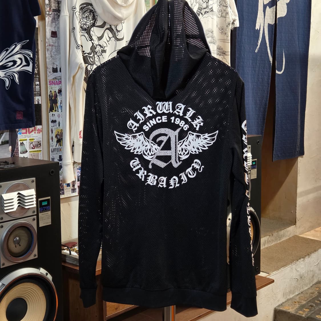 에어워크 메쉬 레터링 후드집업 상품이미지1