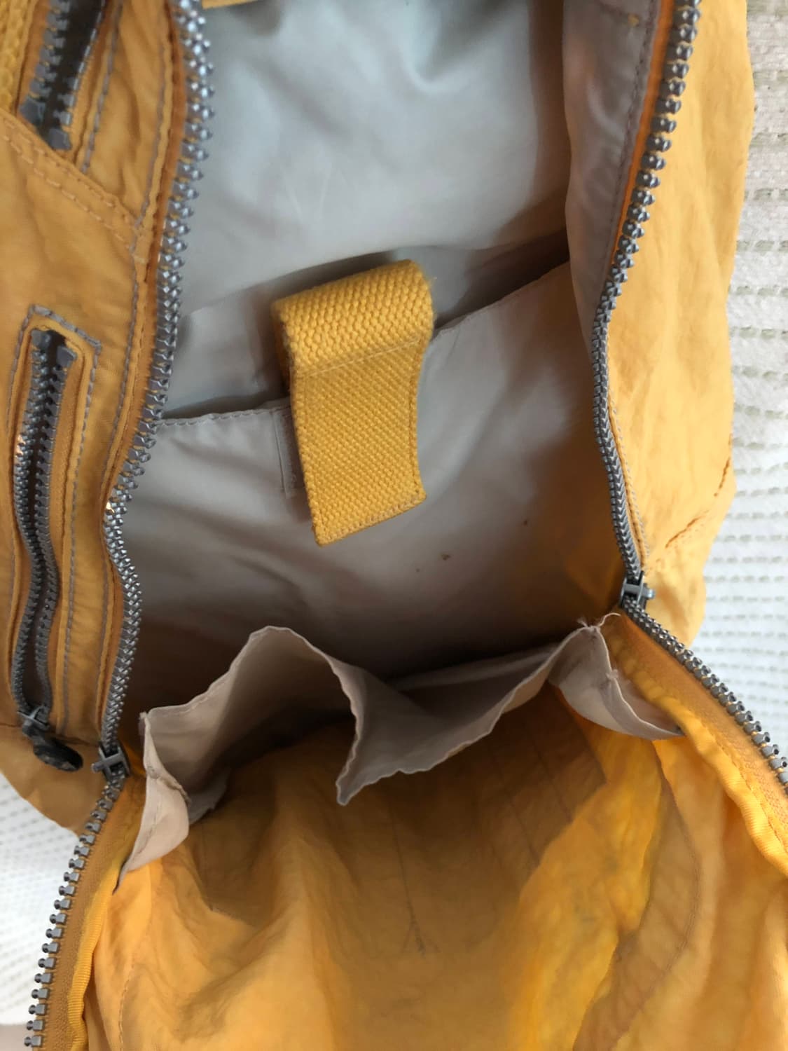 키플링 Y2K 나일론 옐로우 백팩 노트북 가방 상품이미지4