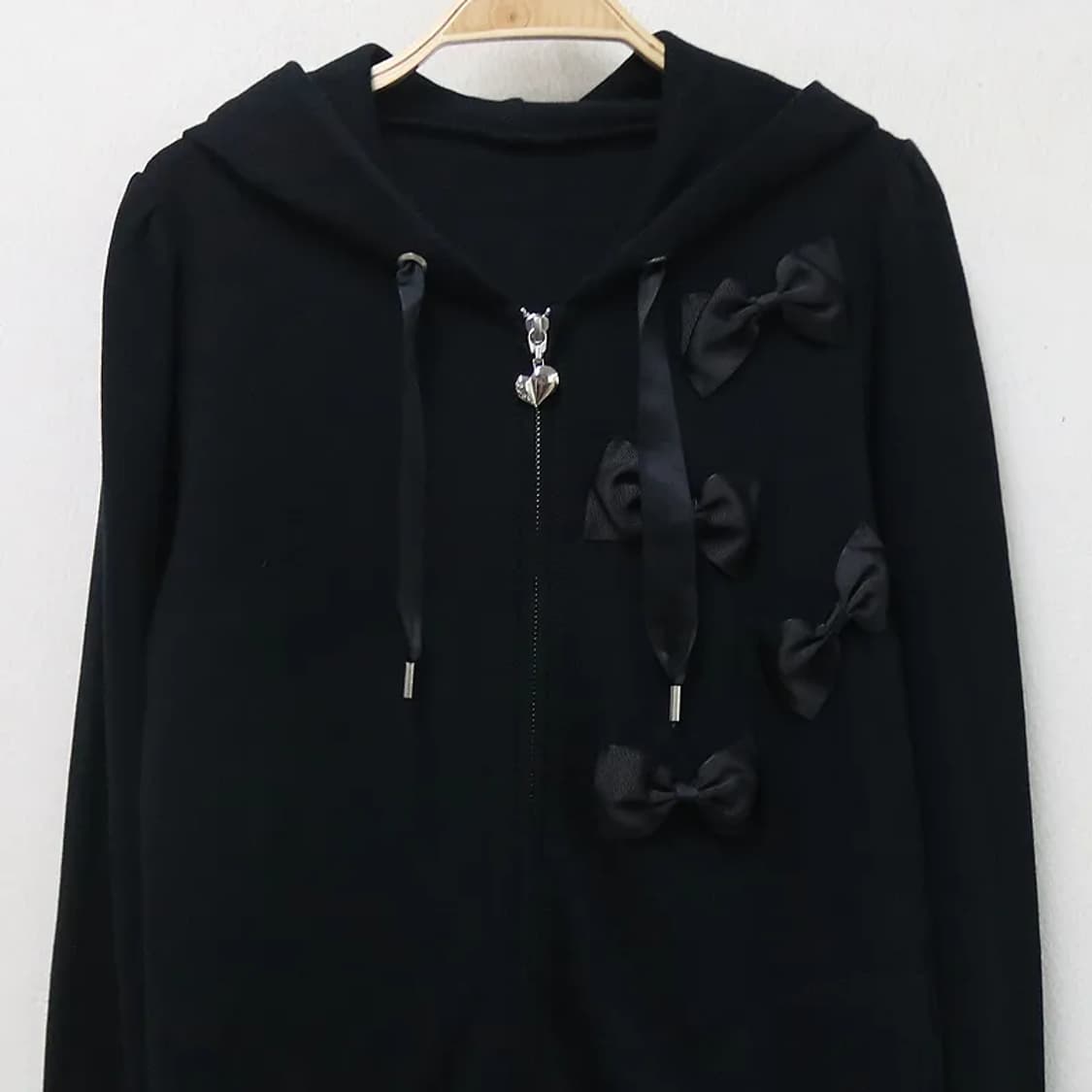 MASAMI SATOMI 발레코어 롱 후드 집업 63605 상품이미지3