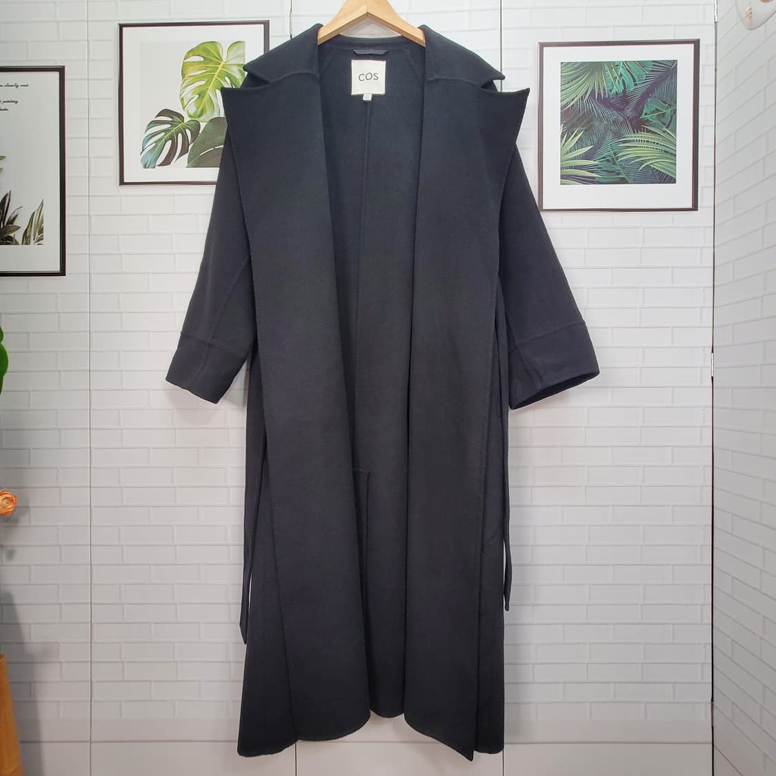 COS 코스 더블페이스 벨티드 울 코트 (EU)M/ 77-88사이즈 상품이미지5