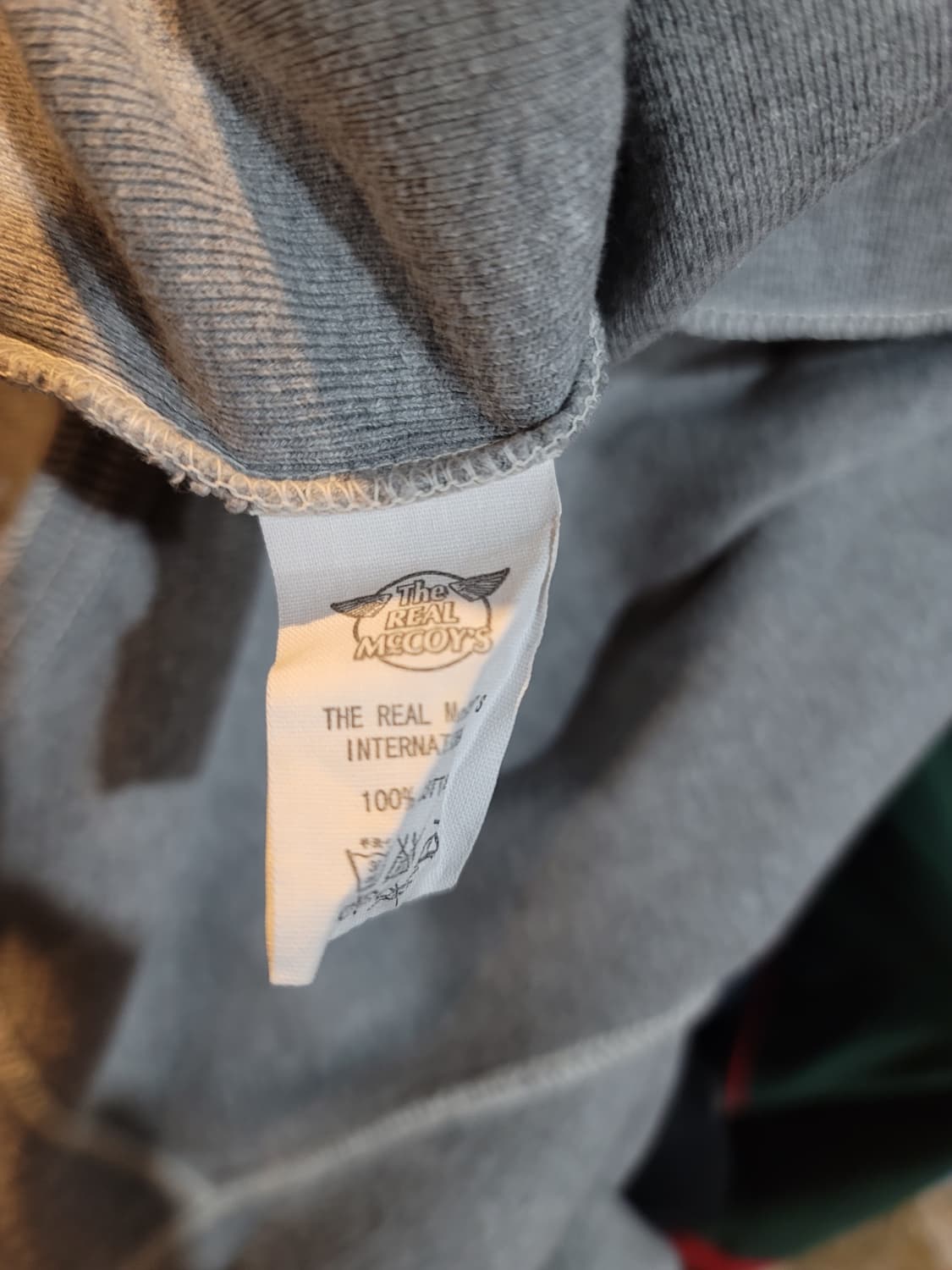 리얼맥코이 헨리넥 반팔, 긴팔 티셔츠 2장 일괄 판매 상품이미지3