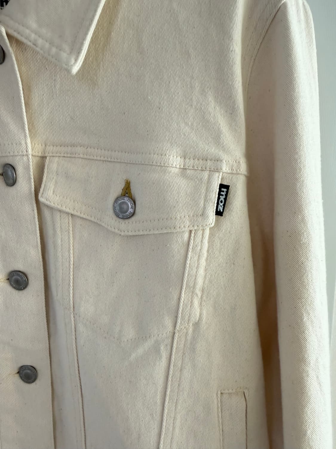 오트밀 데님 자켓 상품이미지3