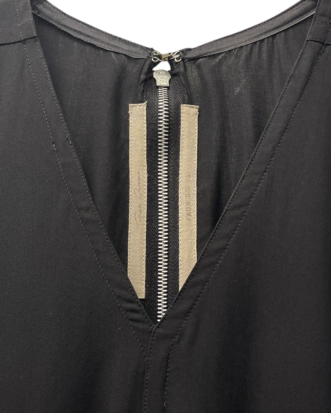 릭 오웬스 15SS "FAUN" 브이넥 점프슈트 블랙 상품이미지8