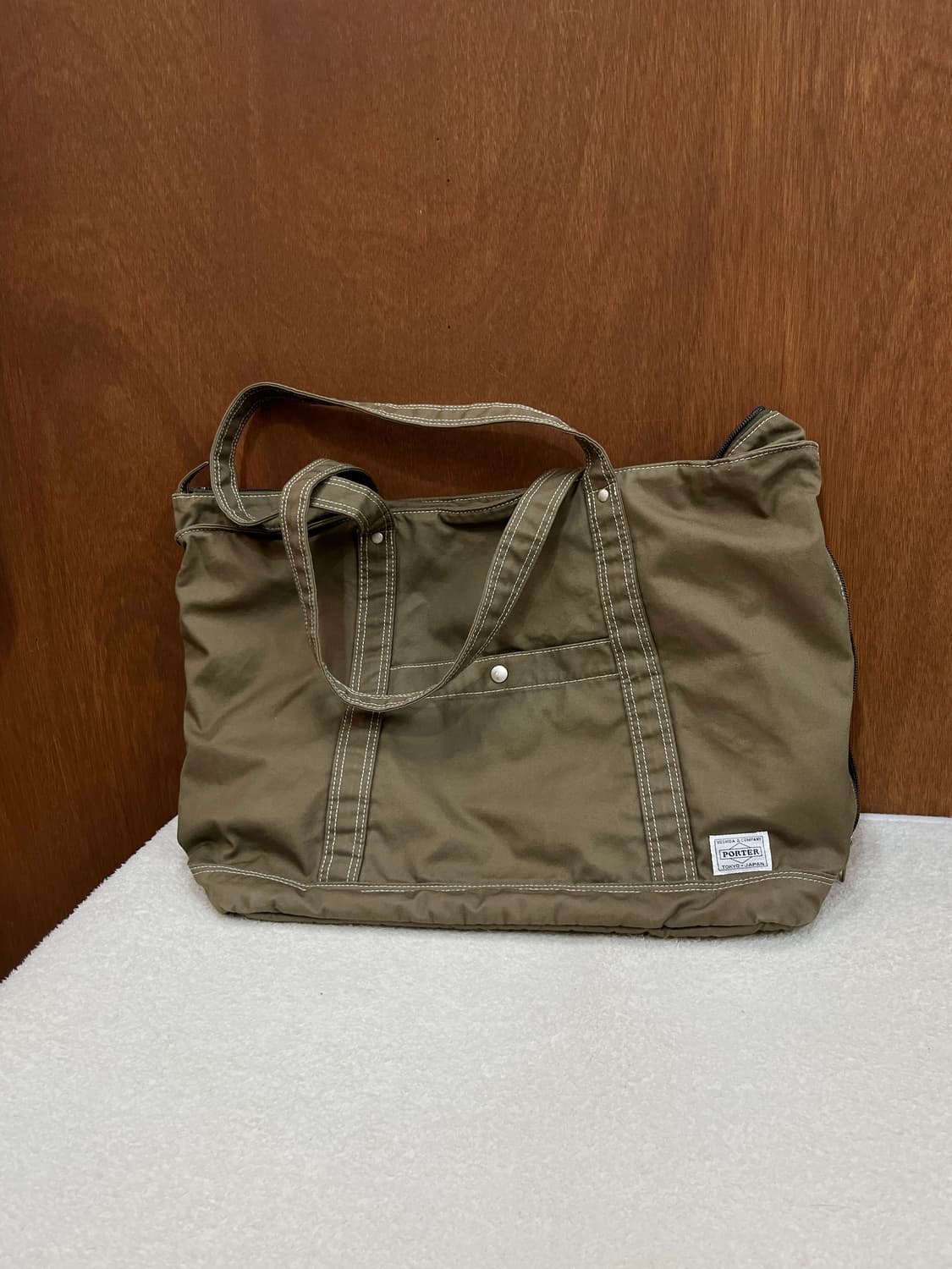 Porter 포터 스티치 코튼 쇼퍼백 상품이미지5