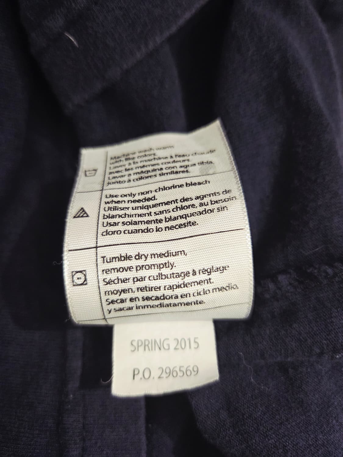 칼하트 포켓 반팔 티셔츠 네이비_S 상품이미지7