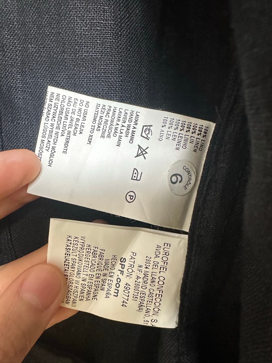 유럽 린넨자켓 블랙 상품이미지5