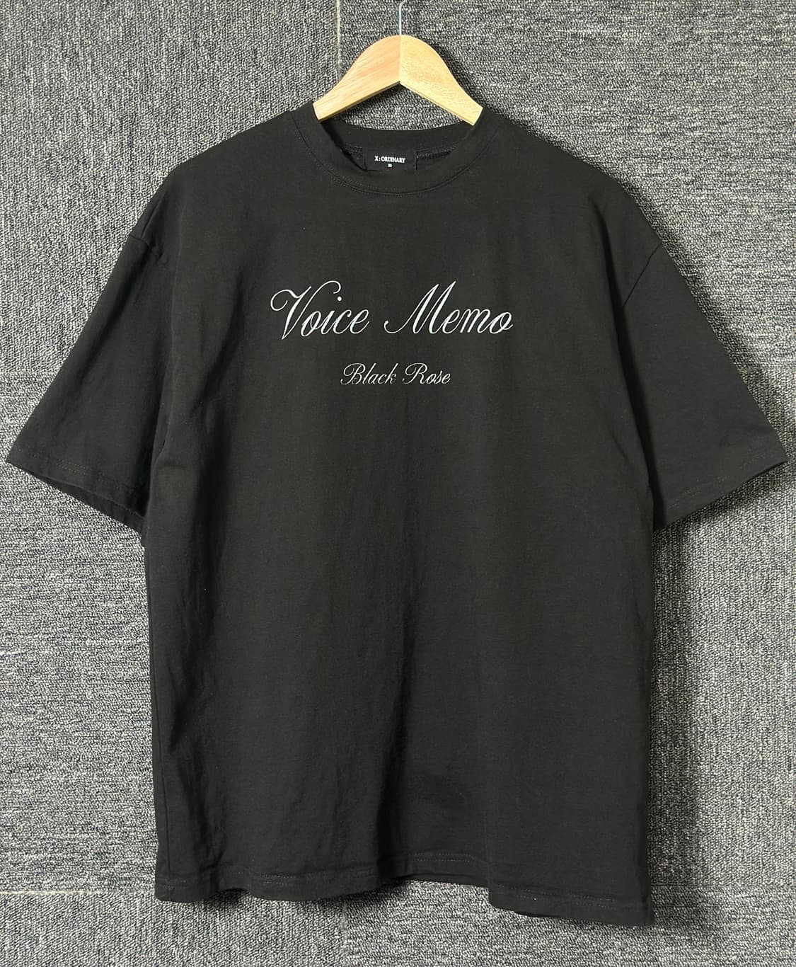 X:ORDINARY Voice Memo 반팔티 블랙 50 상품이미지2