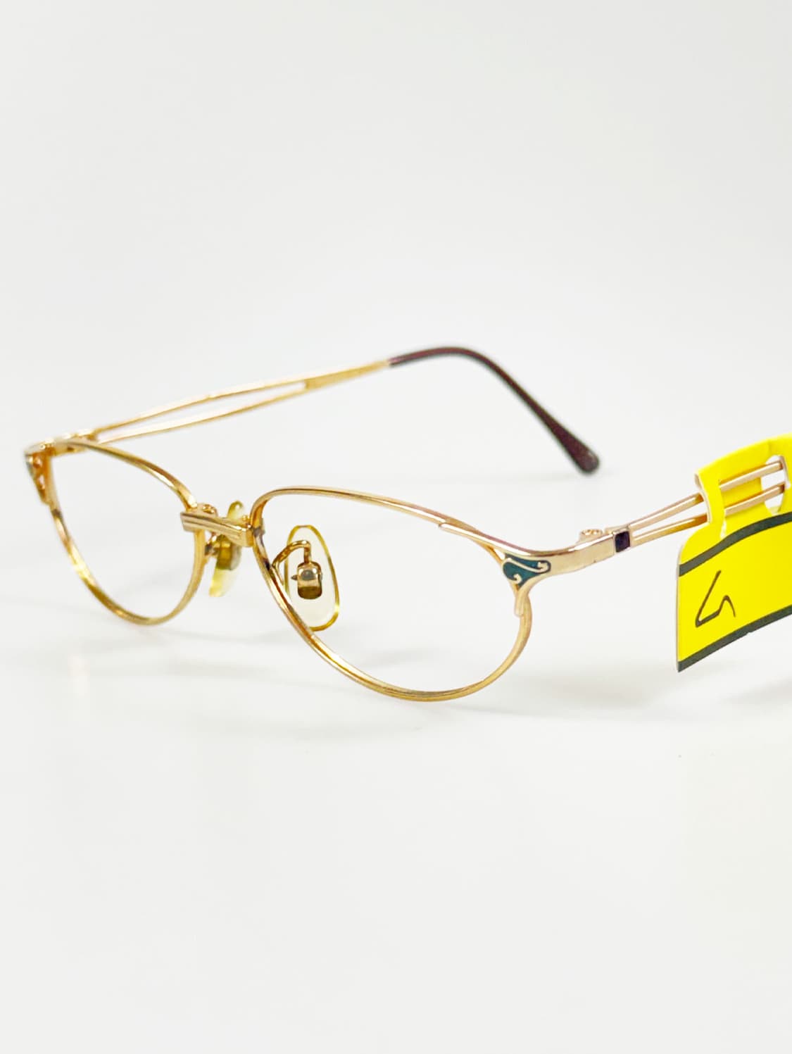 CANADIAN 골드 슬림 오벌 메탈 프레임 빈티지 안경 상품이미지4