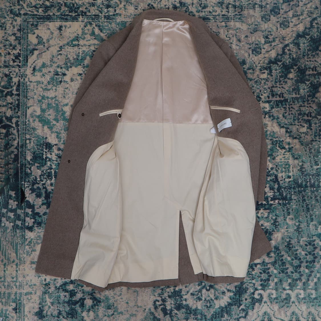 Lemaire 르메르 17FW 울/모헤어 싱글 코트 브라운 46 상품이미지4