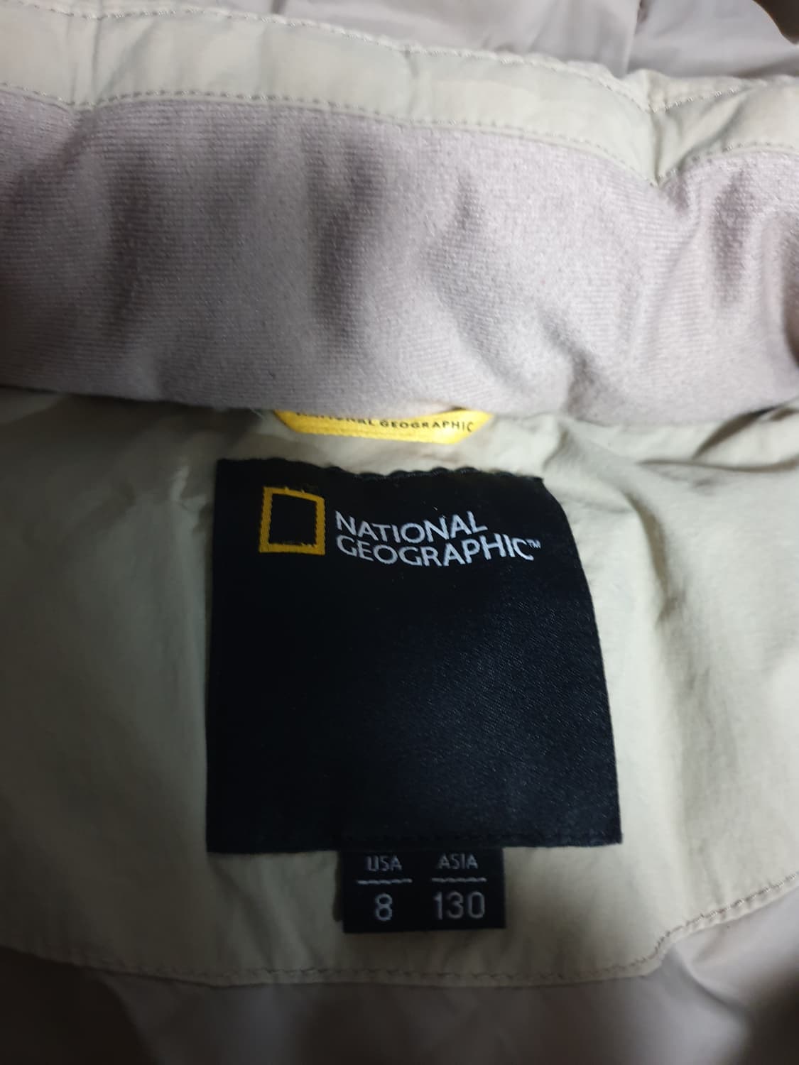 내셔널지오그래픽 키즈 매너티 덕다운 혜비 패딩 베이지 (130) 상품이미지6