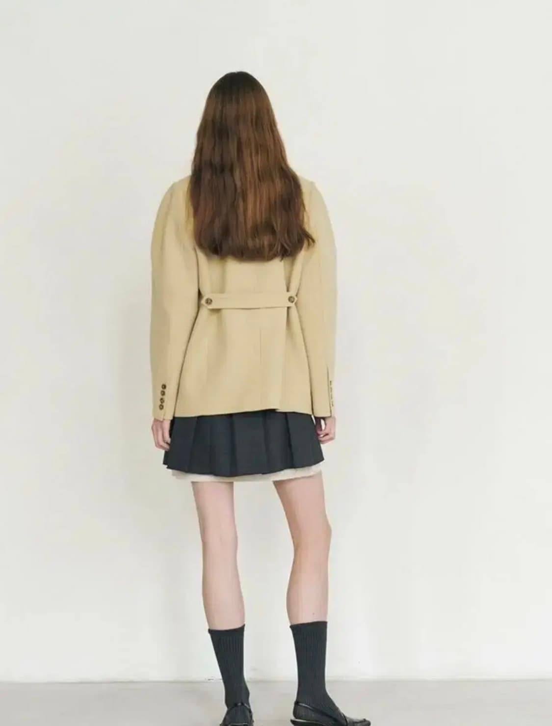 [마론에디션] 커스타드 울 블레이저 상품이미지2