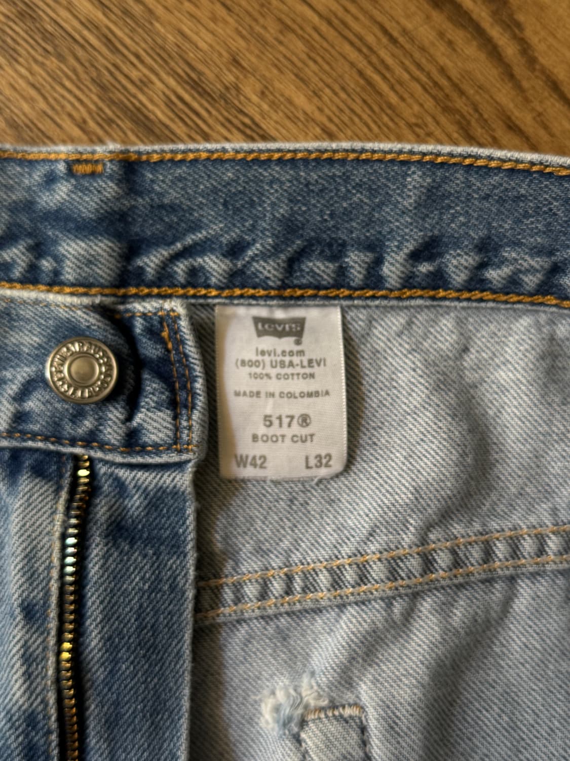 [42]00's 리바이스 517 빈티지 페이딩 플레어진 F48 상품이미지9