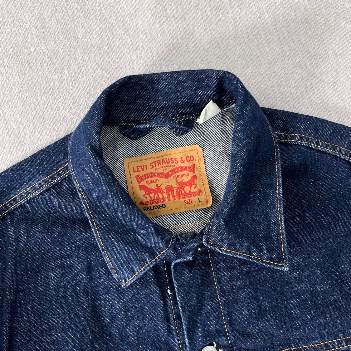 100 리바이스 타입투 타크 인디고 데님 청자켓 상품이미지2