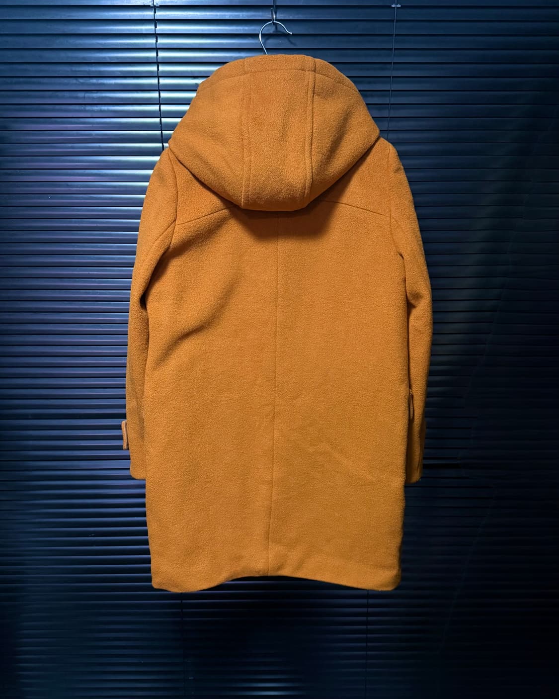 SOUP 숲 오렌지 주황색 양 털 떡볶이 더플 롱 코트 울 55 여자 상품이미지4