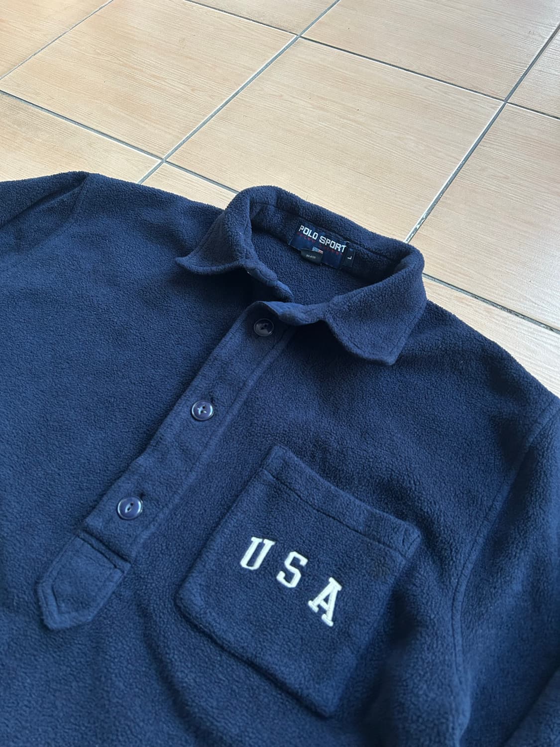 90‘s USA 폴로스포츠 플리스풀오버 상품이미지1