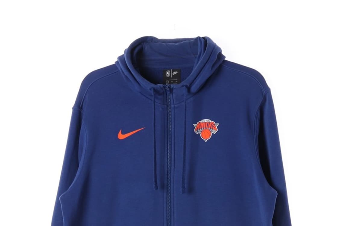나이키 NBA 뉴욕닉스 블루 스웻 후드집업 XL 상품이미지3