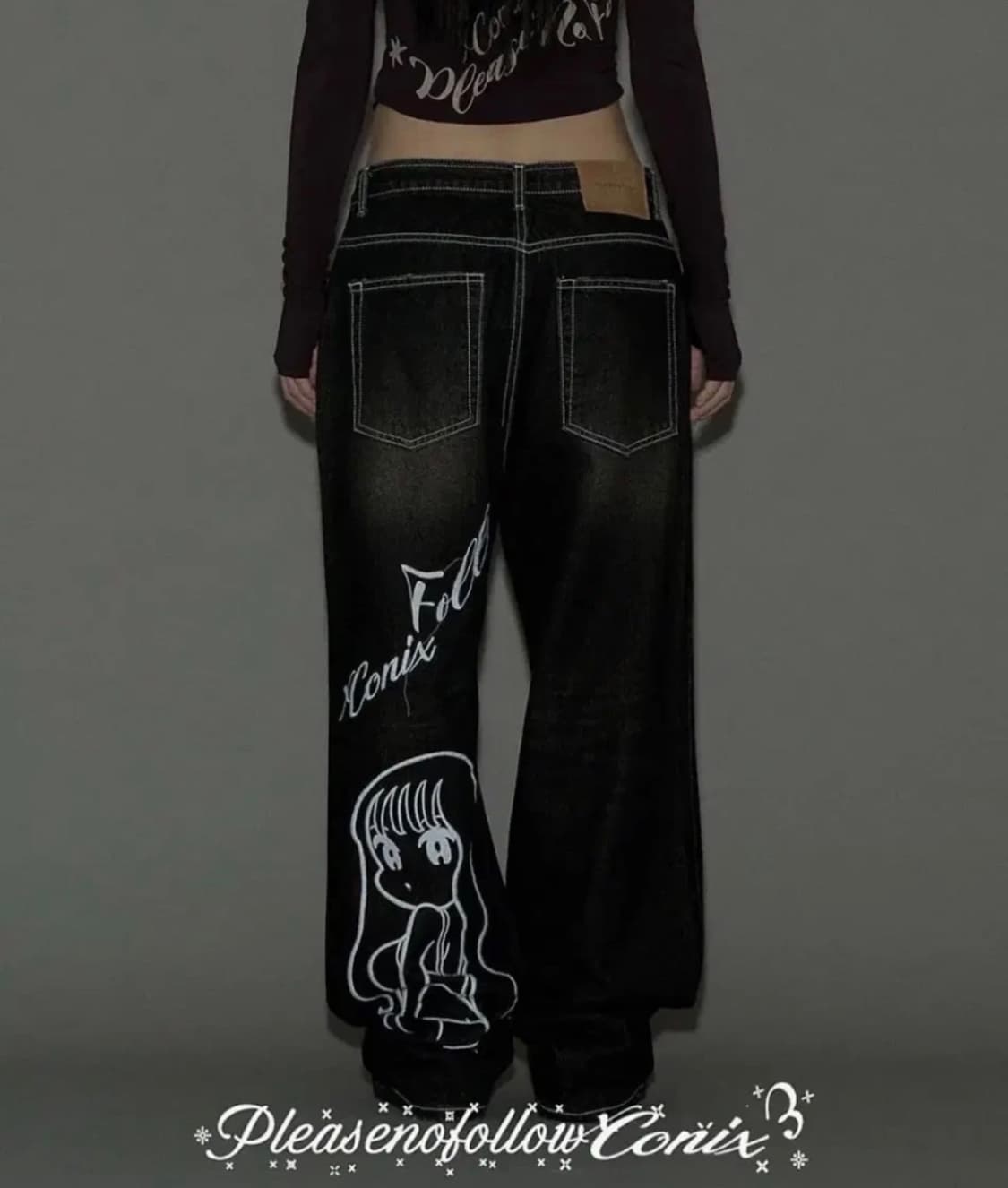 플리즈노팔로우 x 코닉스 데님팬츠 상품이미지1