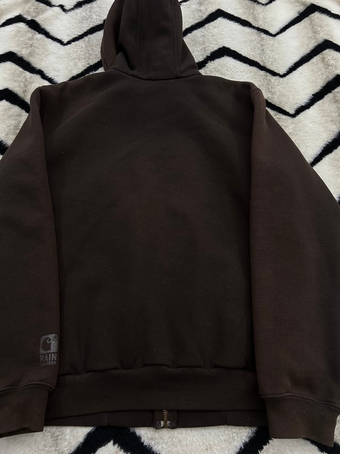 [S]칼하트 레인디펜더 후드집업/다크브라운 상품이미지5