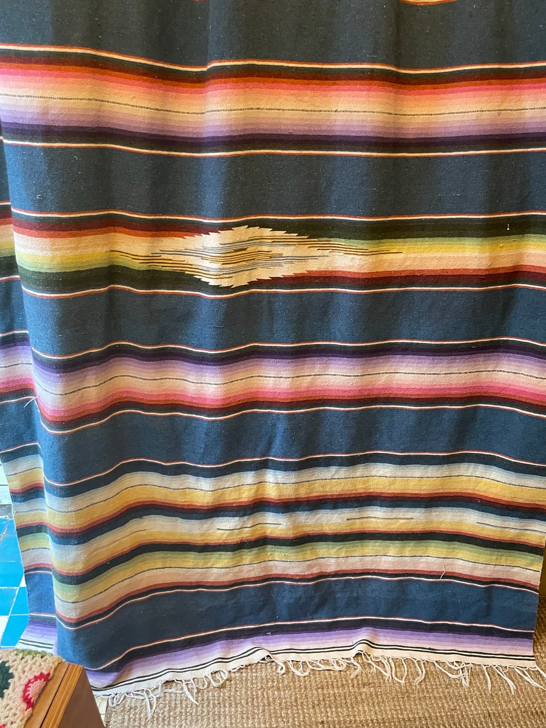 Vintage Mexican Serape Blanket / 멕시칸 사라페 상품이미지5