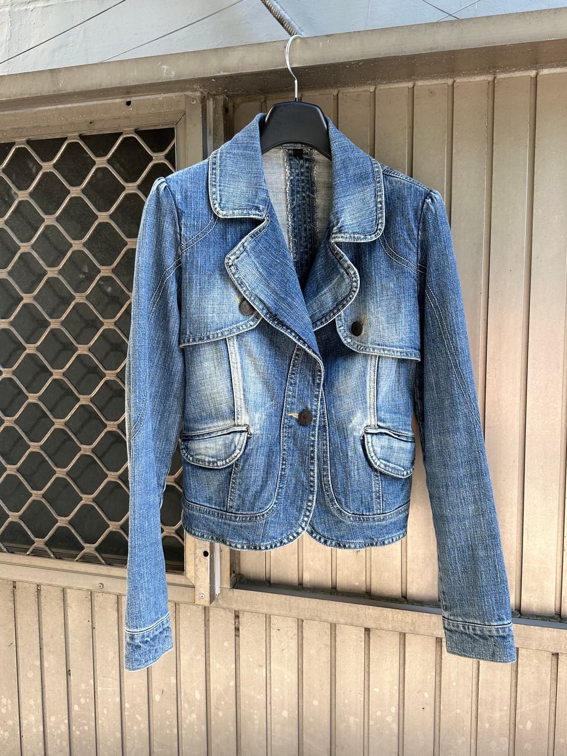 NONE y2k vintage washing denim jacket 상품이미지1