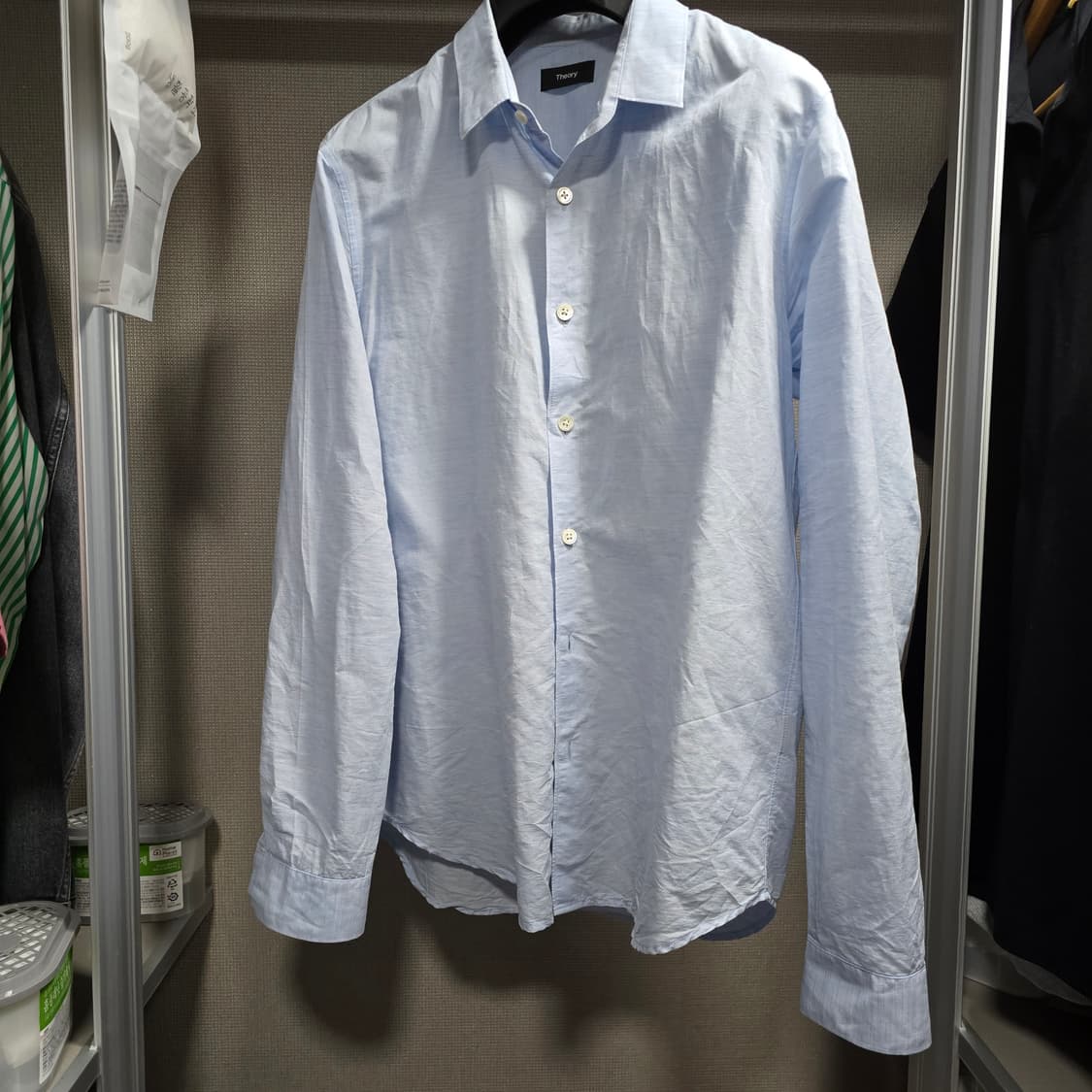 띠어리 라미 린넨 셔츠 / 라이트 블루/ M 상품이미지1