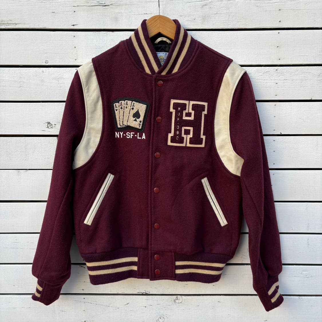 Golden Bear 골든베어x허프 made in usa 바시티 자켓 상품이미지1