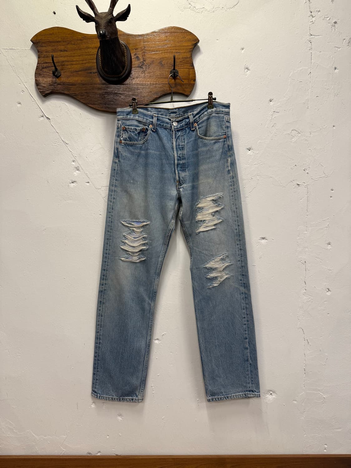 (32inch) Levis 리바이스 501 Light Blue Jeans 상품이미지4