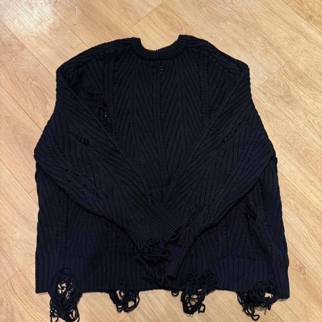 Dnsr 데미지 니트 L  상품이미지1