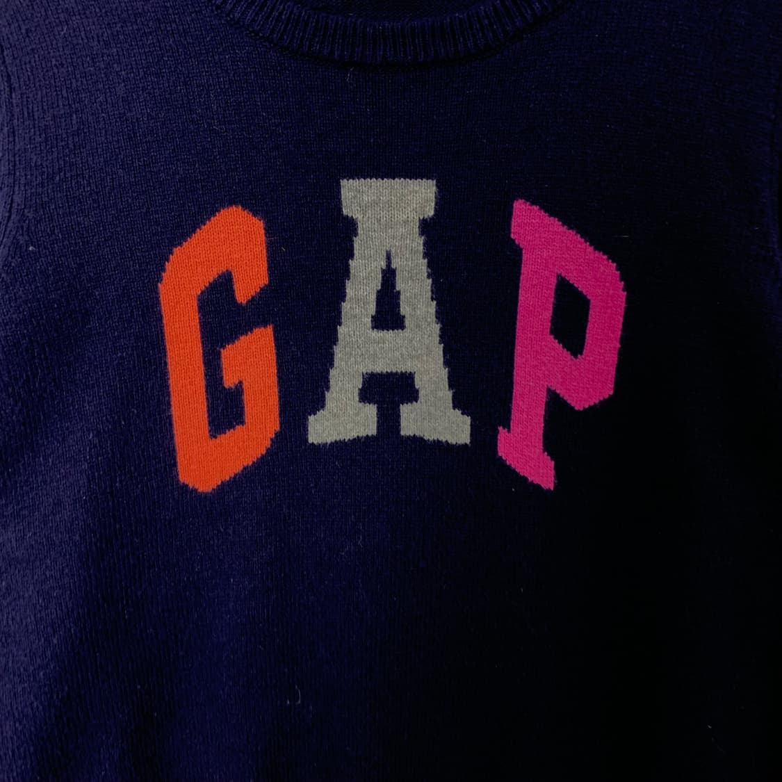 Gap 갭 빅로고 네이비 니트 상품이미지3