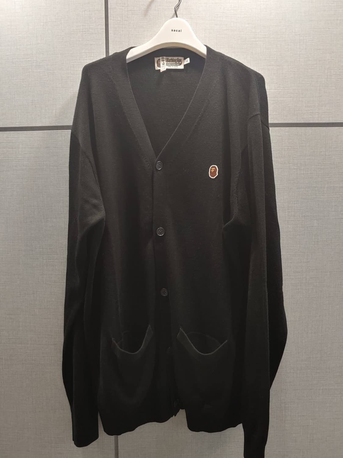 [XL] 베이프 미니사루 가디건 블랙 상품이미지1