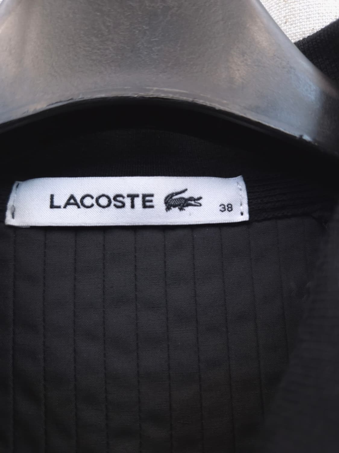 사카이x라코스테 블랙 반팔 카라 티셔츠 38 상품이미지2