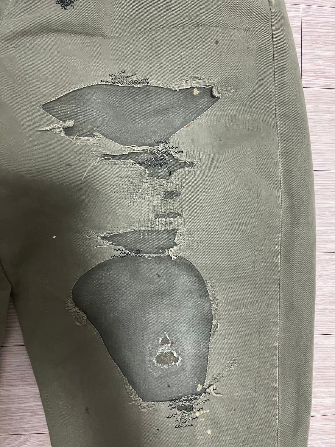 캐피탈 카츠라기 팬츠 구형 카키 4사이즈 상품이미지3